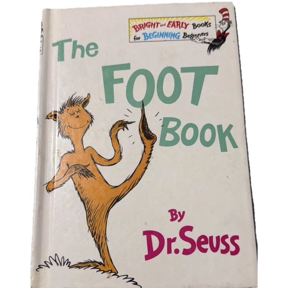 VTG Dr Seuss Book 1968 The Foot Book Random House New York Hard Cover - Picture 2 of 14